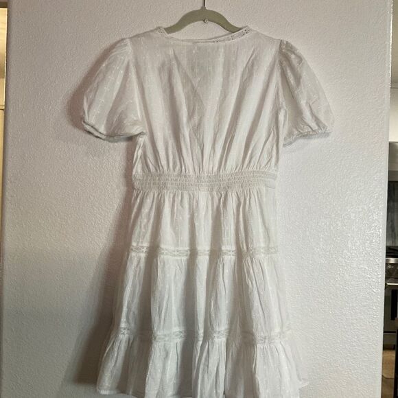 ZARA Linen Patten & Embroidery Dress NWT SIZE SMALL - Picture 5 of 7